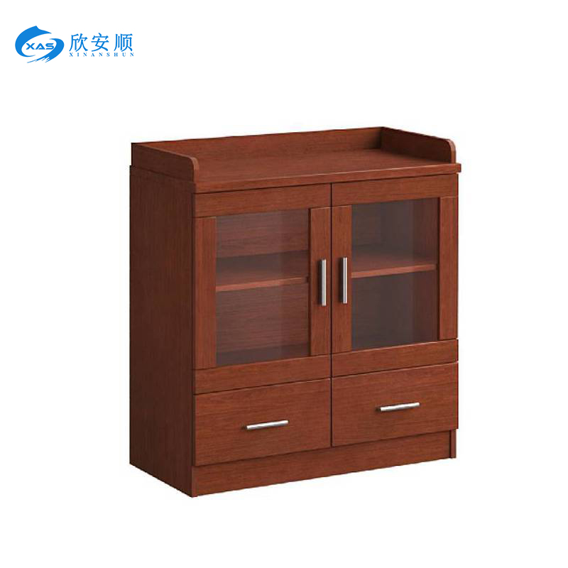 欣安顺 茶水柜(木皮) 800*400*800mm 组高清大图