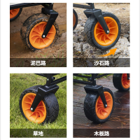 中锐智采 户外露营车折叠营地小推车野外钓鱼车野餐手推车桌板便携购物拖车 帐篷