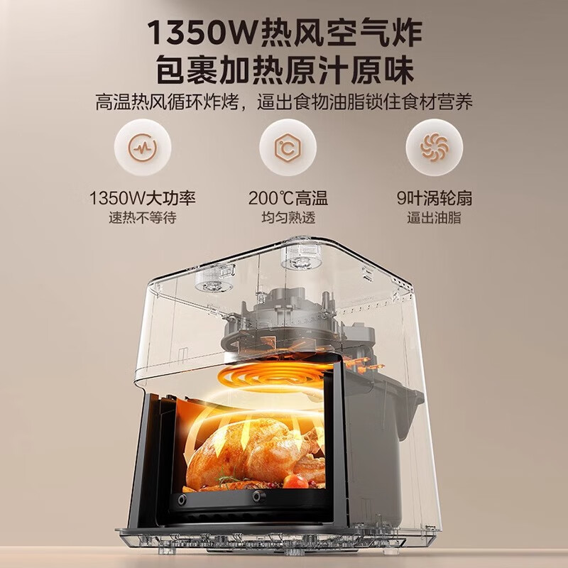 美的空气炸锅MF-KZE45T87高清大图