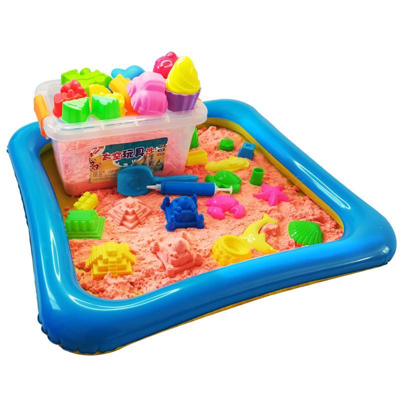 太空沙玩具套装无毒动力魔力彩沙子男孩益智儿童玩具女