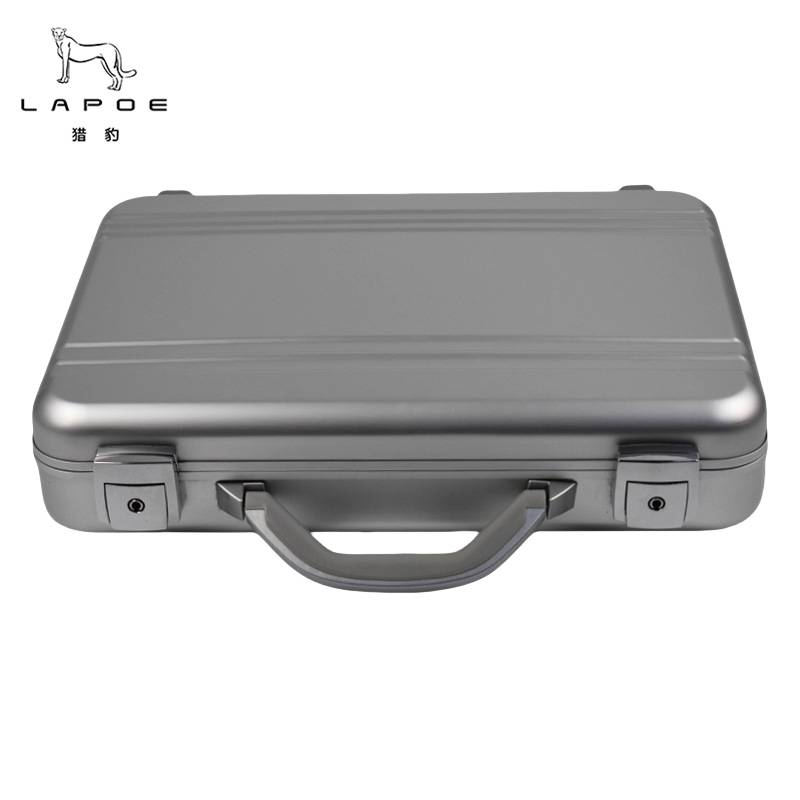 猎豹铝合金工具箱手提箱公文箱收纳箱全铝合金箱体可定制410*300*105mmLBA2/个高清大图