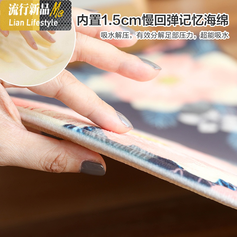 地垫垫进卫生间厨房卧室口吸水脚垫浴室防滑垫入户厅地毯 三维工匠高清大图