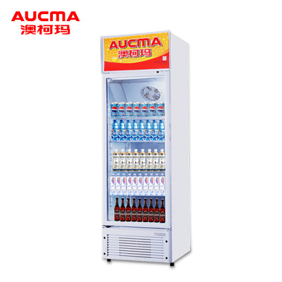 澳柯玛立式展示柜SC-287 287升商用家用玻璃门展示柜