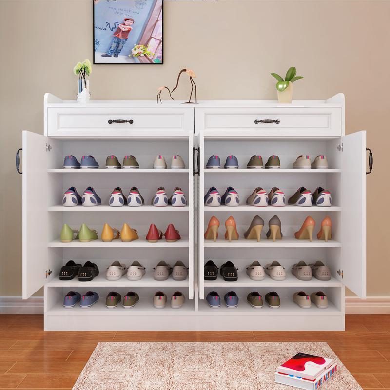 森美人柜子储物柜 鞋柜简约现代玄关客厅家用高120大容量阳台高清大图