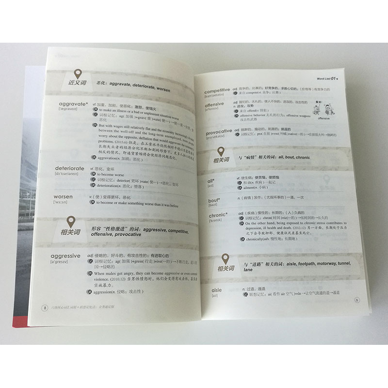 [友一个正版]六级核心词汇词根+联想记忆法:分类速记版 俞敏洪 cet6大学英语六级高频单词书籍 6级背单词 英语高清大图