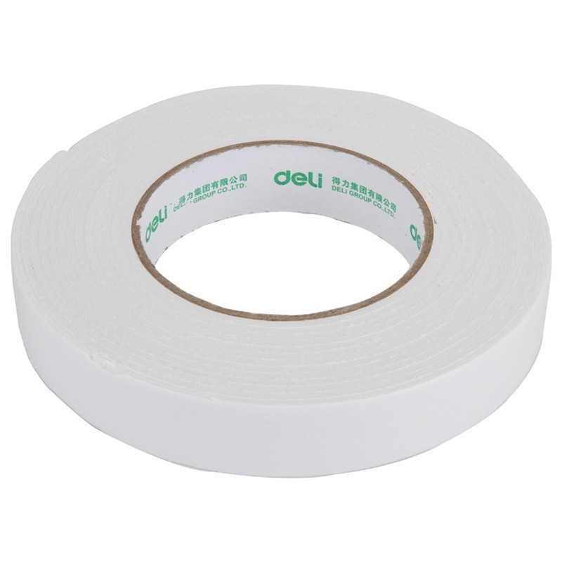 得力(deli) 30410 泡棉双面胶 12mm*5y*2.5mm 1卷/袋