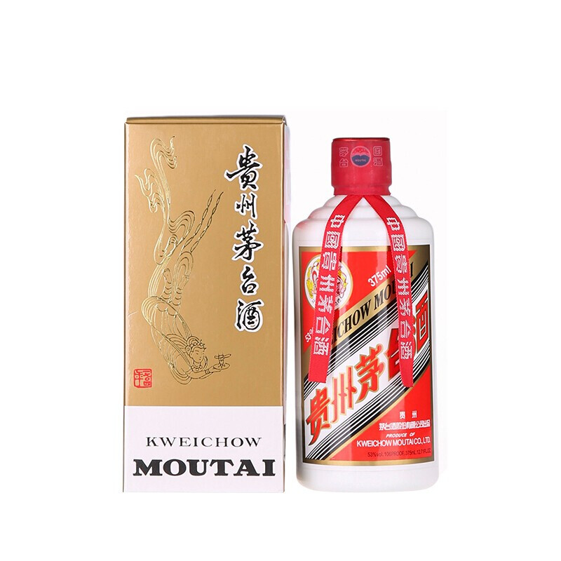 [酒别重逢]贵州茅台酒飞天茅台53度375ml酱香型白酒高清大图