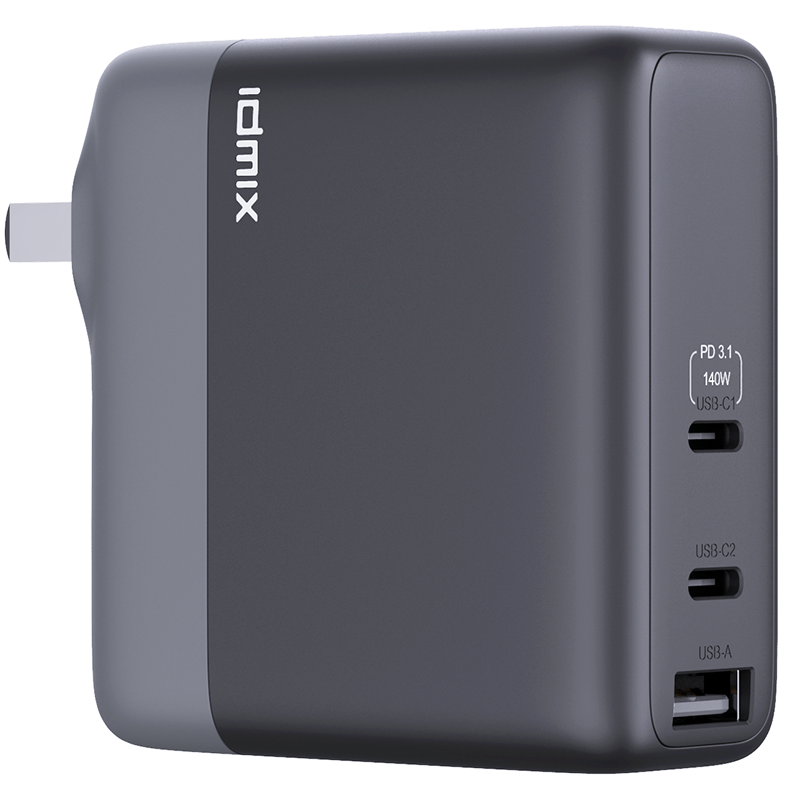 idmix PD140W氮化镓迷你快充充电器 P140黑色