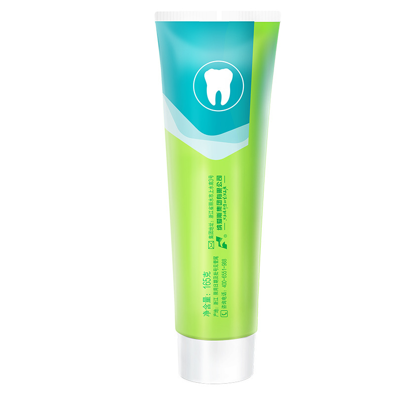 纳爱斯柠檬绿茶牙膏165g水晶膏体