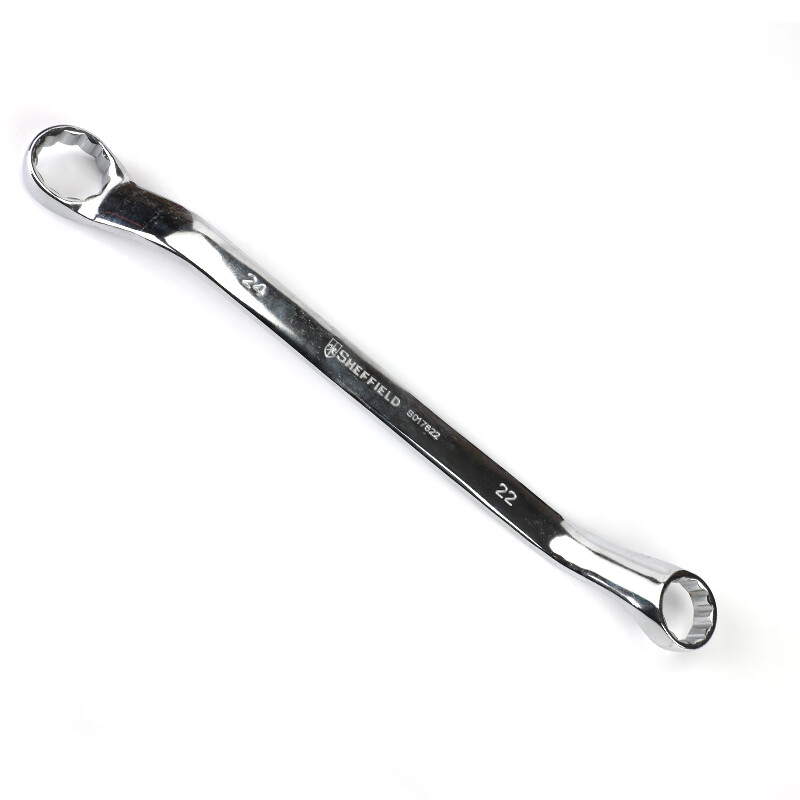 钢盾(SHEFFIELD) S017622 公制精抛光双梅花扳手22×24mm【家用】