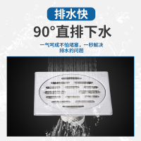 潜水艇地漏防臭不锈钢地漏盖防堵卫生间厨房间通用地漏芯滤网排水快GF40-10B