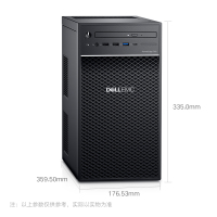 DELL戴尔 T40/T140/T340小型塔式服务器主机 办公台式电脑迷你整机箱 云存储服务器 T40[奔腾2核G5400] 8G内存/1*1T桌面级