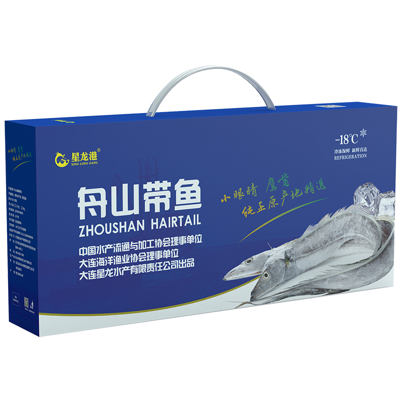 星龙港 野生带鱼礼盒 2.5kg（9-10条）