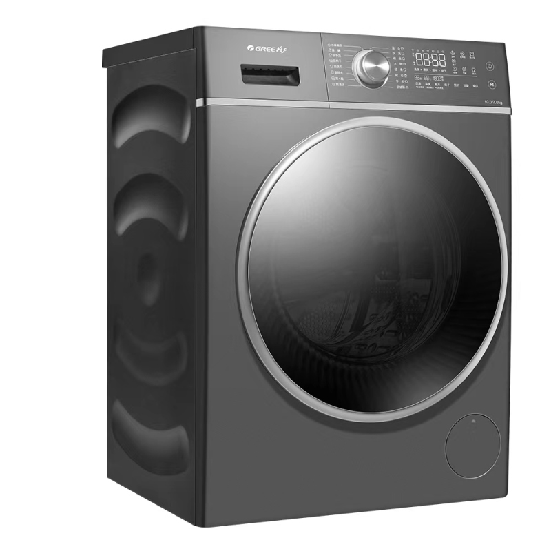 格力 (Haier) 纤净滚筒洗衣机 10kg 极净去污洗 烘护随心享 XQG100-DWB1401Dc1(珍珠黑)