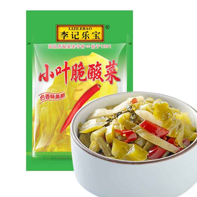 李记乐宝小叶脆酸菜四川地域泡菜腌制酸菜芥菜258g*5袋鱼的酸菜鱼调料