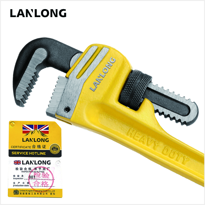 重型管子钳(沾塑柄)450mm高清大图