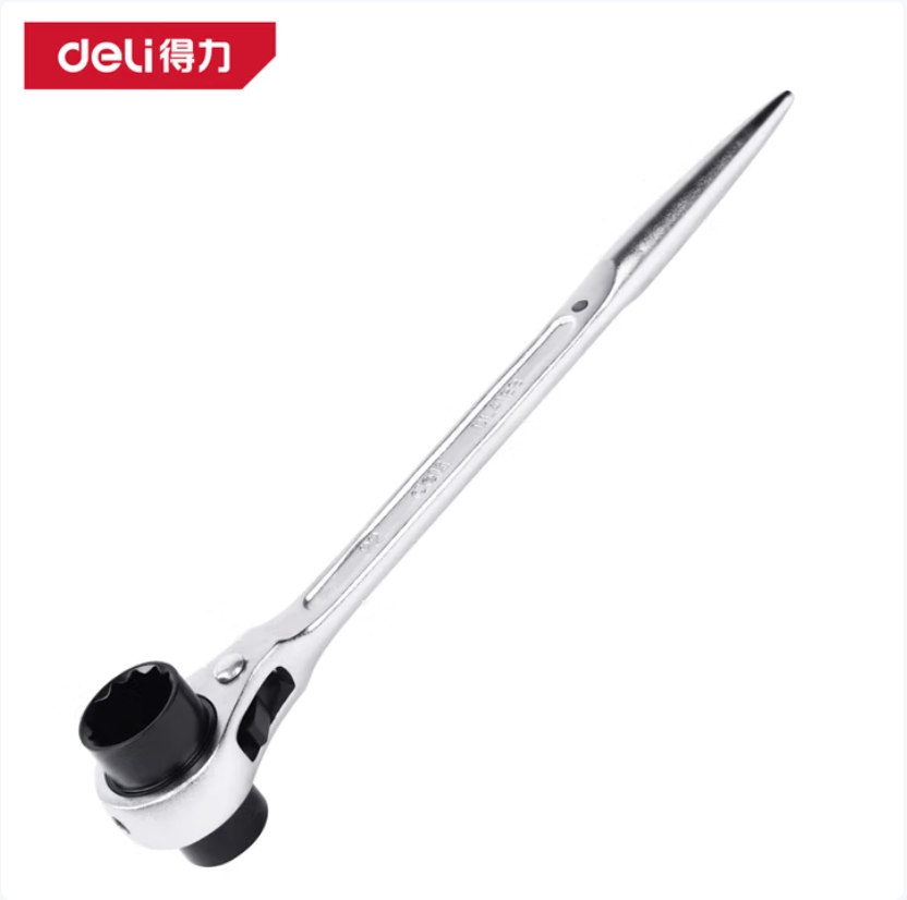 得力 deli 多功能精密扳手六角套筒组合工具设计紧凑便携高效