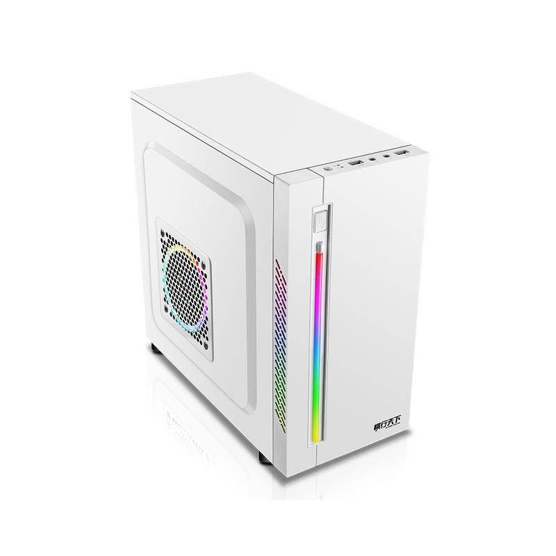 魔晶白2.0|rgb光效 精美全侧透 游戏商务办公电脑台式小机箱 usb3.0m5