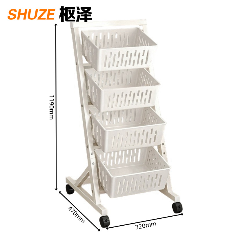 枢泽 落地储物架 单排4层 个高清大图