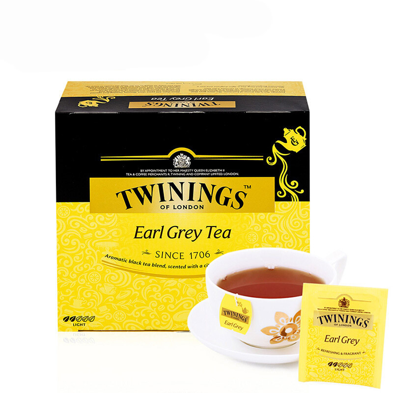 英国川宁(TWININGS) 豪门伯爵经典红茶50包*2g 波兰进口茶叶袋泡茶包