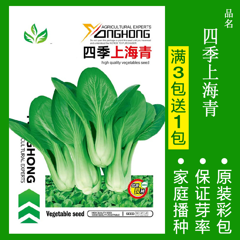 【补贴10%】8424麒麟无籽美都西瓜种籽大全种子水果瓜小南方蔬菜苗秧种孑阳台 四季上海青约500粒 均码