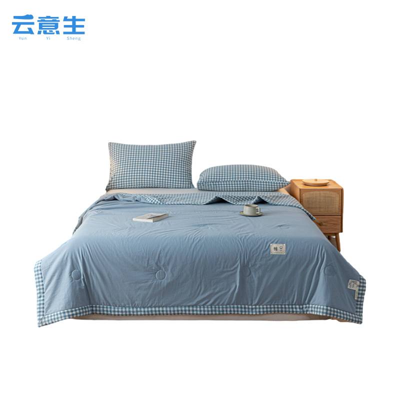 云意生 水洗全棉 夏凉被 150*200cm/张高清大图