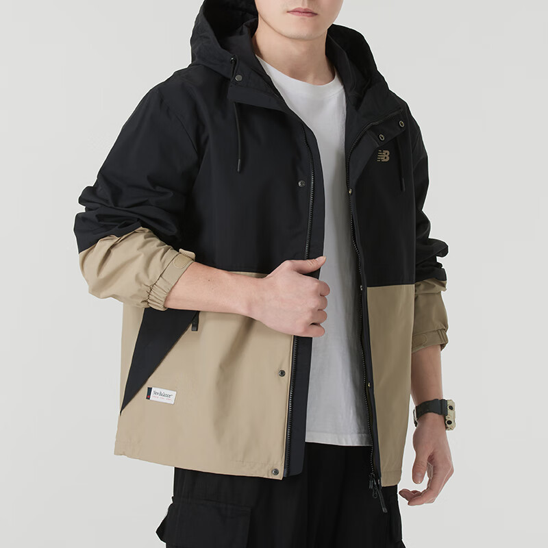NEW BALANCE男装2025夏季新款连帽运动服潮流时尚休闲工装连帽夹克外套