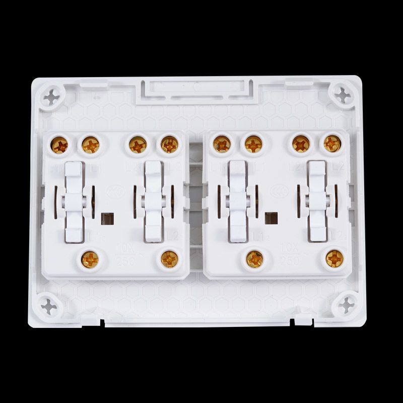 国际电工明装四开双控开关明线四联开关4开超薄墙壁面板多开灯开国际