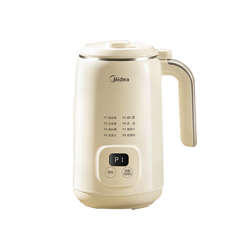 美的(Midea)豆浆机破壁机家用全自动小型迷你1人3人免煮0.5-1L容量安睡舱轻音降噪DJ10B-AB07高清大图