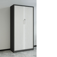 卷门置物柜灰套白【高1850宽900深400】1.2mm