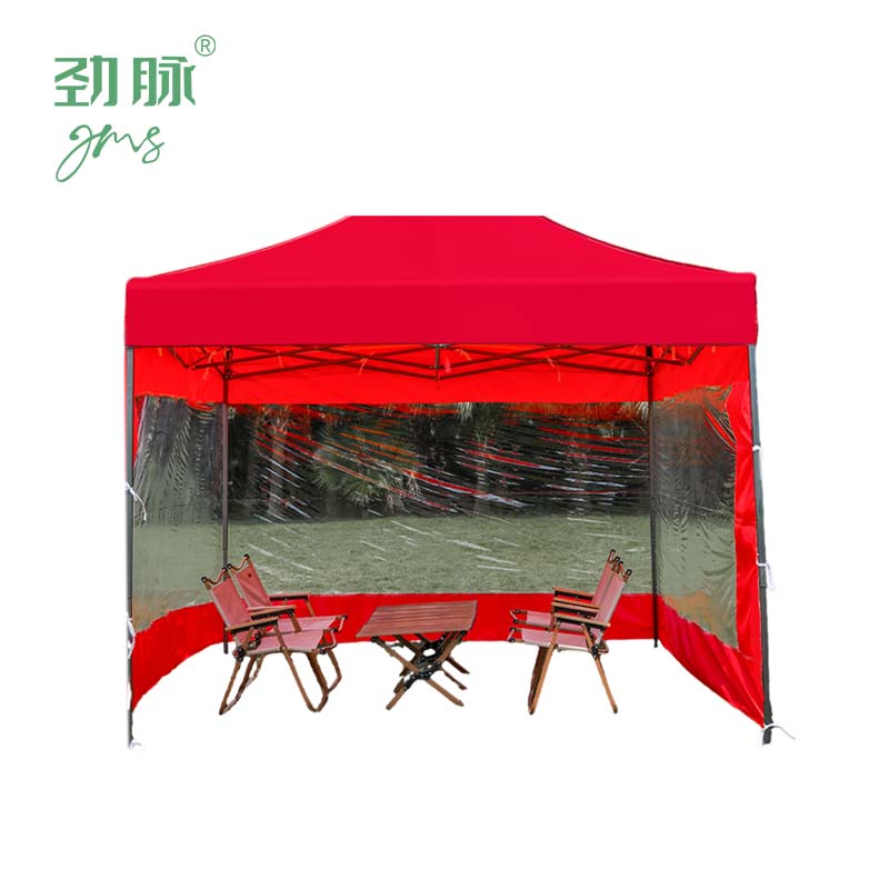 劲脉 三面透明围挡帐篷 蓝色-2*2*3M 顶高清大图