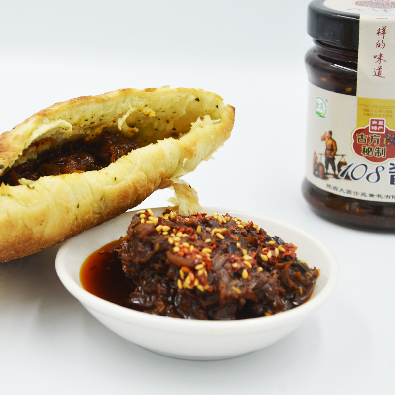 【中华特色】 大荔馆 陕西 秦苑108酱夹馍拌饭拌面调味下饭酱180克/瓶