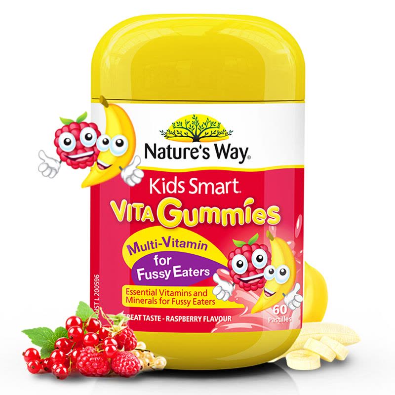 Nature’s Way佳思敏儿童复合维生素矿物质补锌偏食软糖 60粒图片