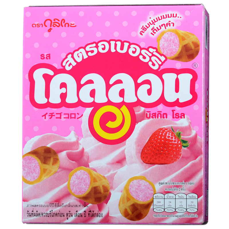 格利高collon草莓味注心饼干46g