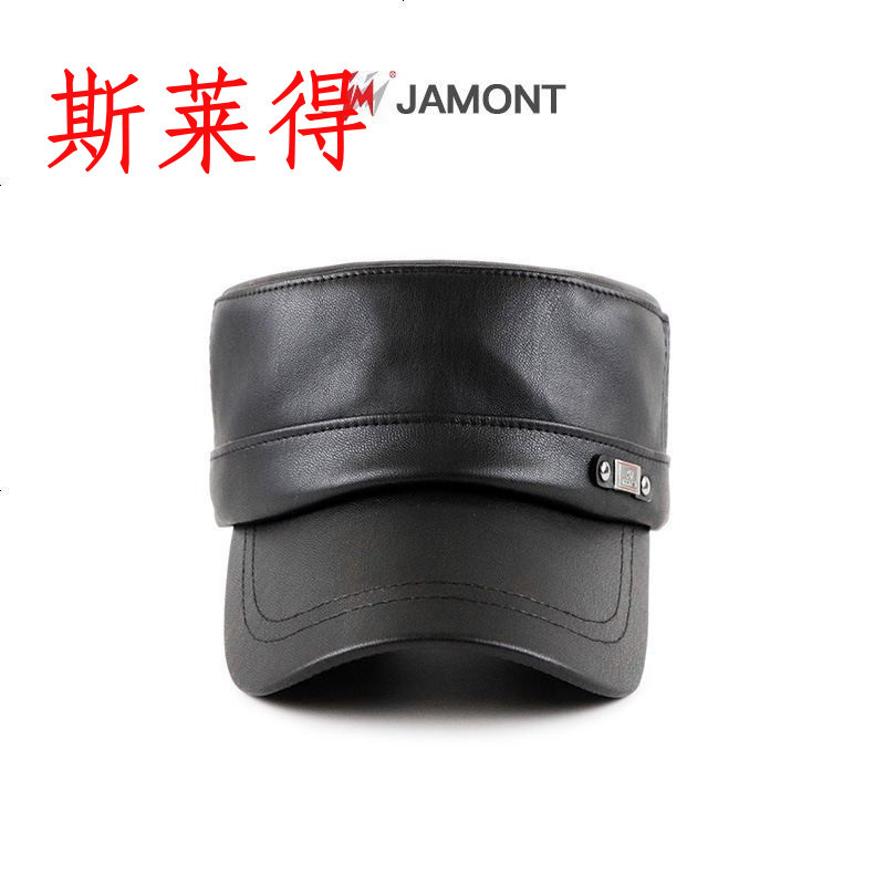 斯莱得仿真皮质平顶帽男士秋冬简约帽子新款中老年加里保暖遮阳帽报价 参数 图片 视频 怎么样 问答 苏宁易购