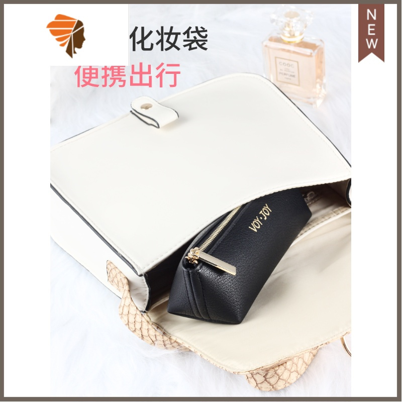 化妆包女迷你便携口红包防水眉笔袋多功能收纳 化妆包