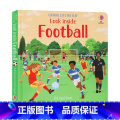 【正版】偷偷看里面系列足球 英文原版绘本 Usborne Look Inside Football 足球知识认知 球l