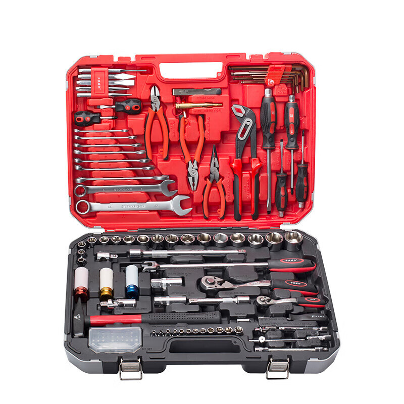 卡夫威尔扳手工具箱 工具套装 棘轮快速扳手 129件套 H2904A
