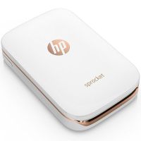 惠普(hp) sprocket100 手机照片打印机家用迷你便携式彩色相片冲印机 纯白色 套餐四