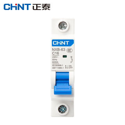 正泰(CHNT) 空气开关 NXB-63 1P C16 2个/组(单位:组)