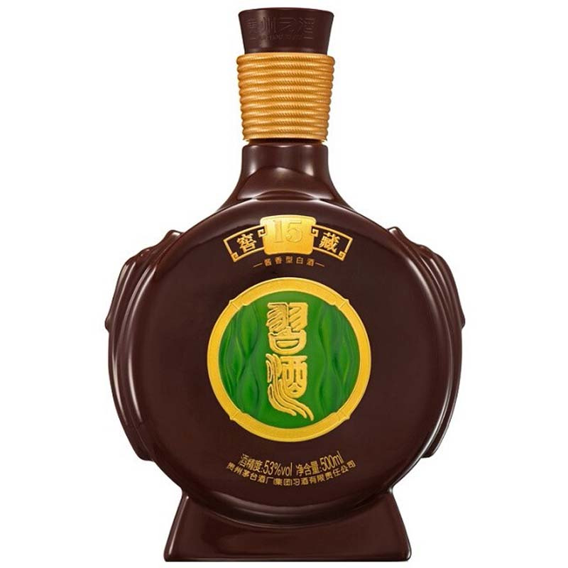 贵州习酒 窖藏十五年 礼盒装 53度 酱香型白酒 500ml 单瓶装
