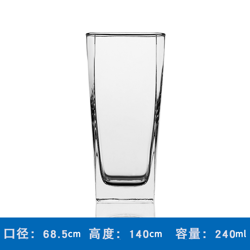 青苹果玻璃水杯茶杯创意厚底果汁杯耐热茶饮杯玻璃杯