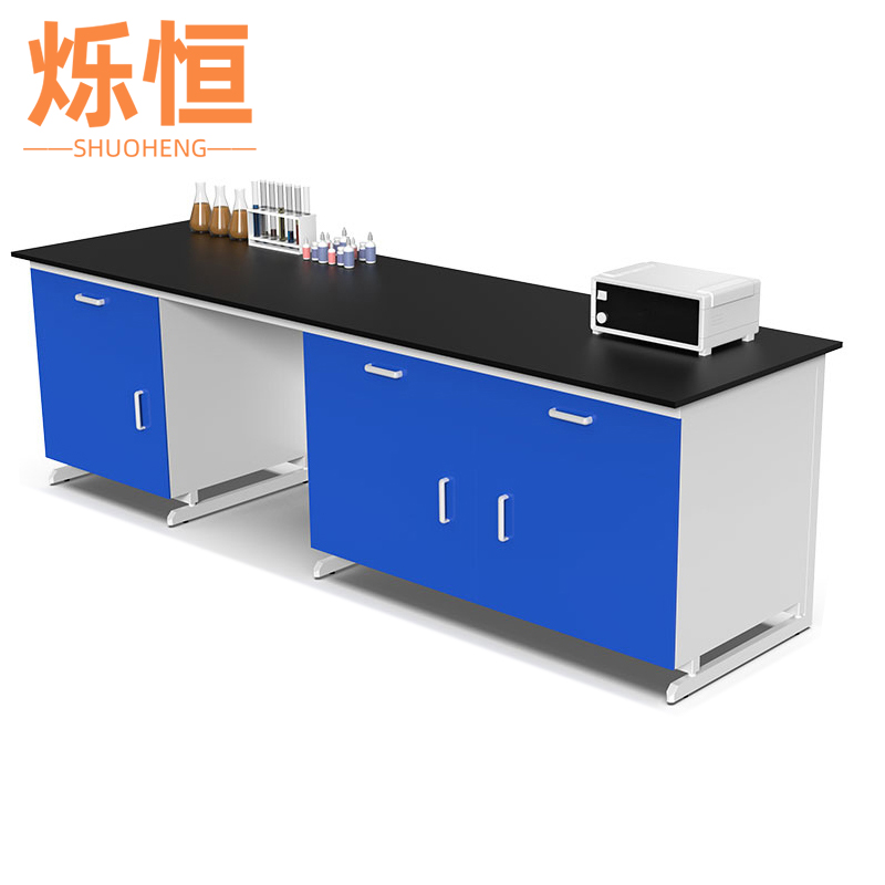 烁恒操作台钢木2m台高清大图