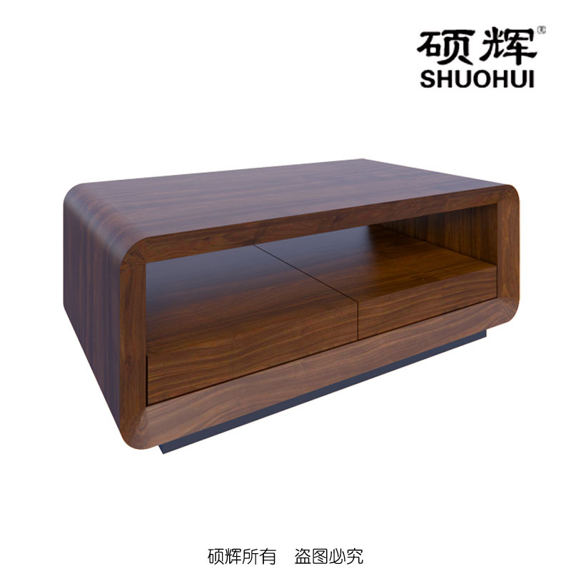 [硕辉]ETJ-01F14长几 现代实木油漆办公长条茶几 140*70*45cm