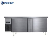 铭首(Minsow)PLD-12N2 1.2米全冷冻工作台 商用厨房柜 不锈钢奶茶设备 商用工作台