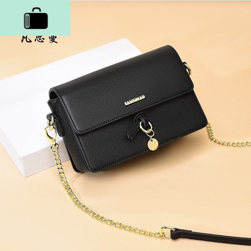 包包2020新款潮夏季女包斜挎包时尚单肩包黑色小方包百搭链条包NEWLAKE高清大图