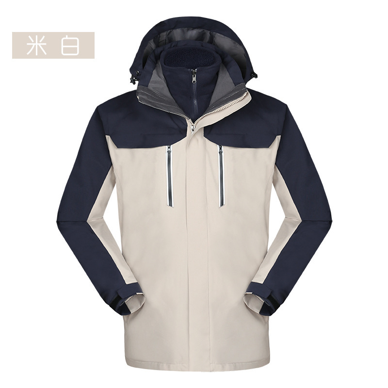 燕舞 YW21WG09CFY8185W 防寒服 女士羽绒冲锋衣 XS-3XL(单位:件)米白色 定制品30天发货