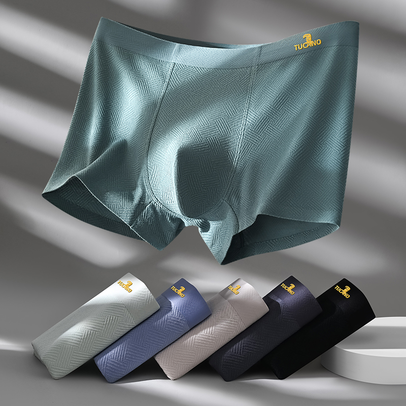 啄木鸟男士内裤男款纯棉高档抗菌四角裤男生短裤2025新款透气男式四角2高清大图