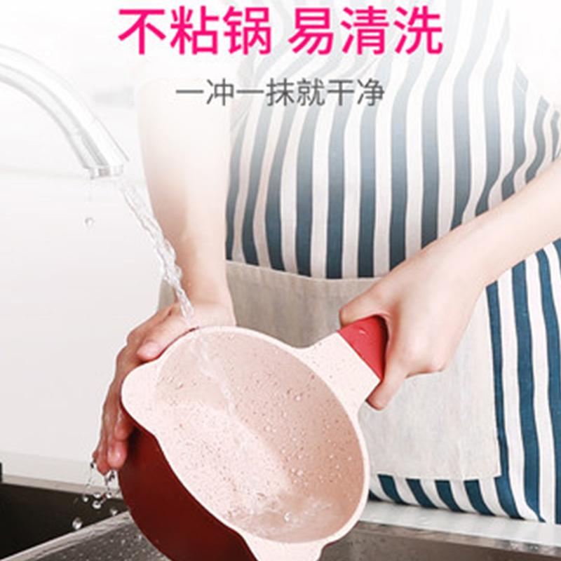 迪迪尼卡(Didinika)猪猪侠宝宝辅食锅蒸锅奶锅煎煮多功能一体锅麦饭石不粘锅婴儿煮粥奶锅套锅