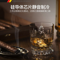 德玛仕(DEMASHI)红酒柜家用 电子雪茄藏酒恒温酒柜 茶叶窖藏葡萄酒冰吧 精致豪宅/别墅款-32瓶装双温酒柜